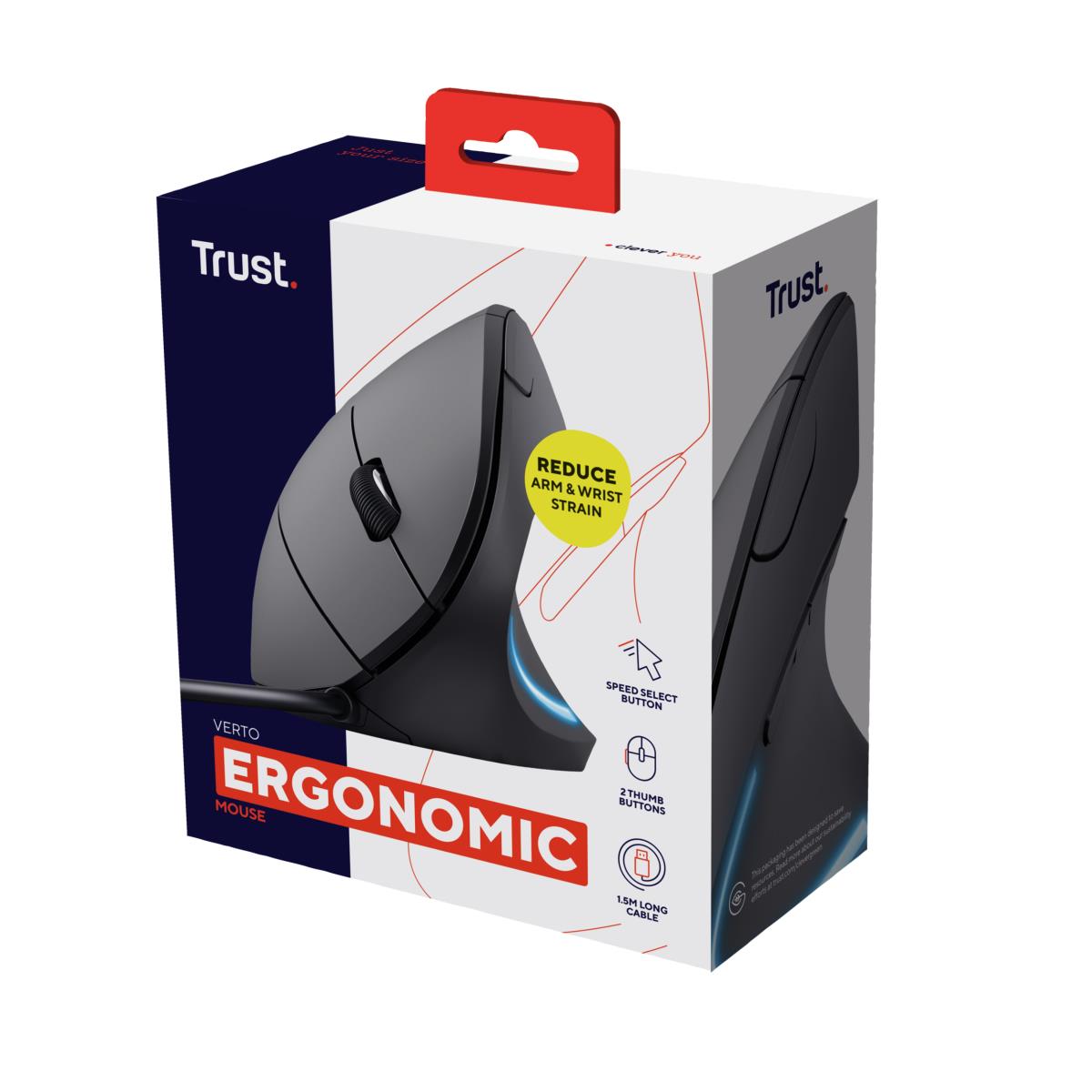 Mouse Verto Ergonomic Black