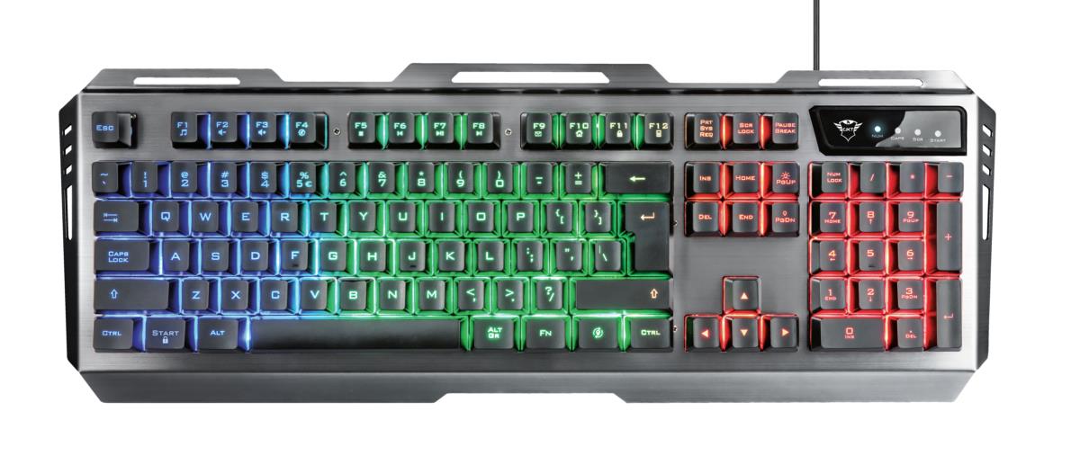 Gxt 845 Tural - Keyboard And Mouse  - Wireless  - Black - RGB - Qwerty Int'l