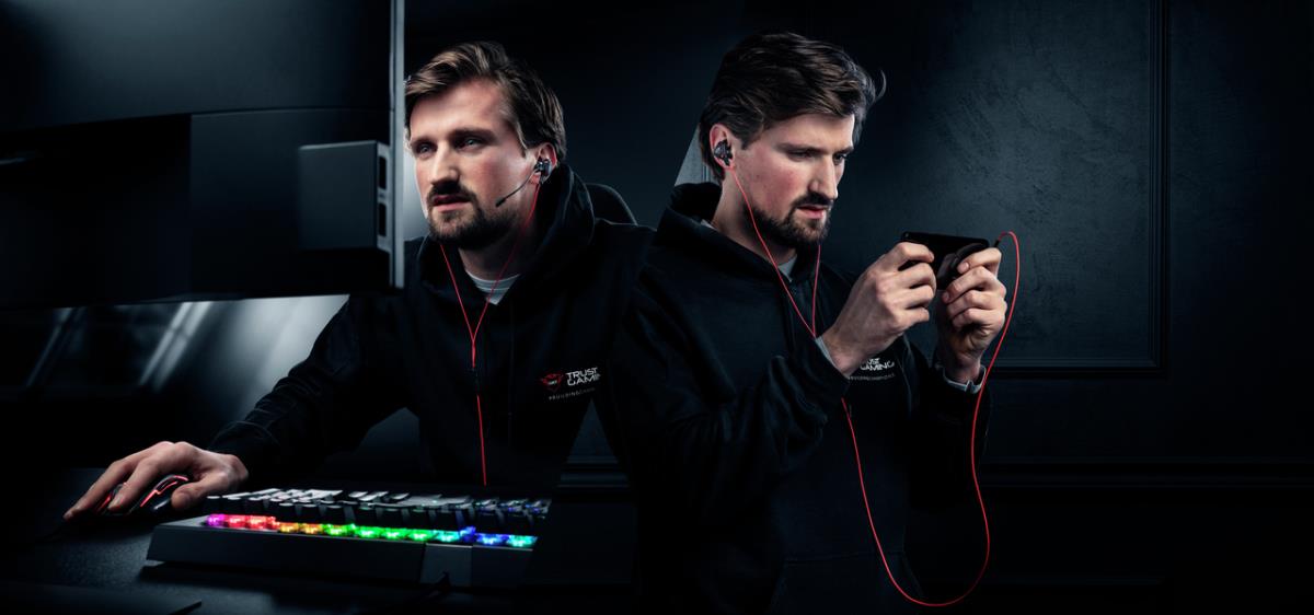 Earphones - Gxt408 Cobra - Multiplatform Gaming - Wired 3.5mm - Black / Red