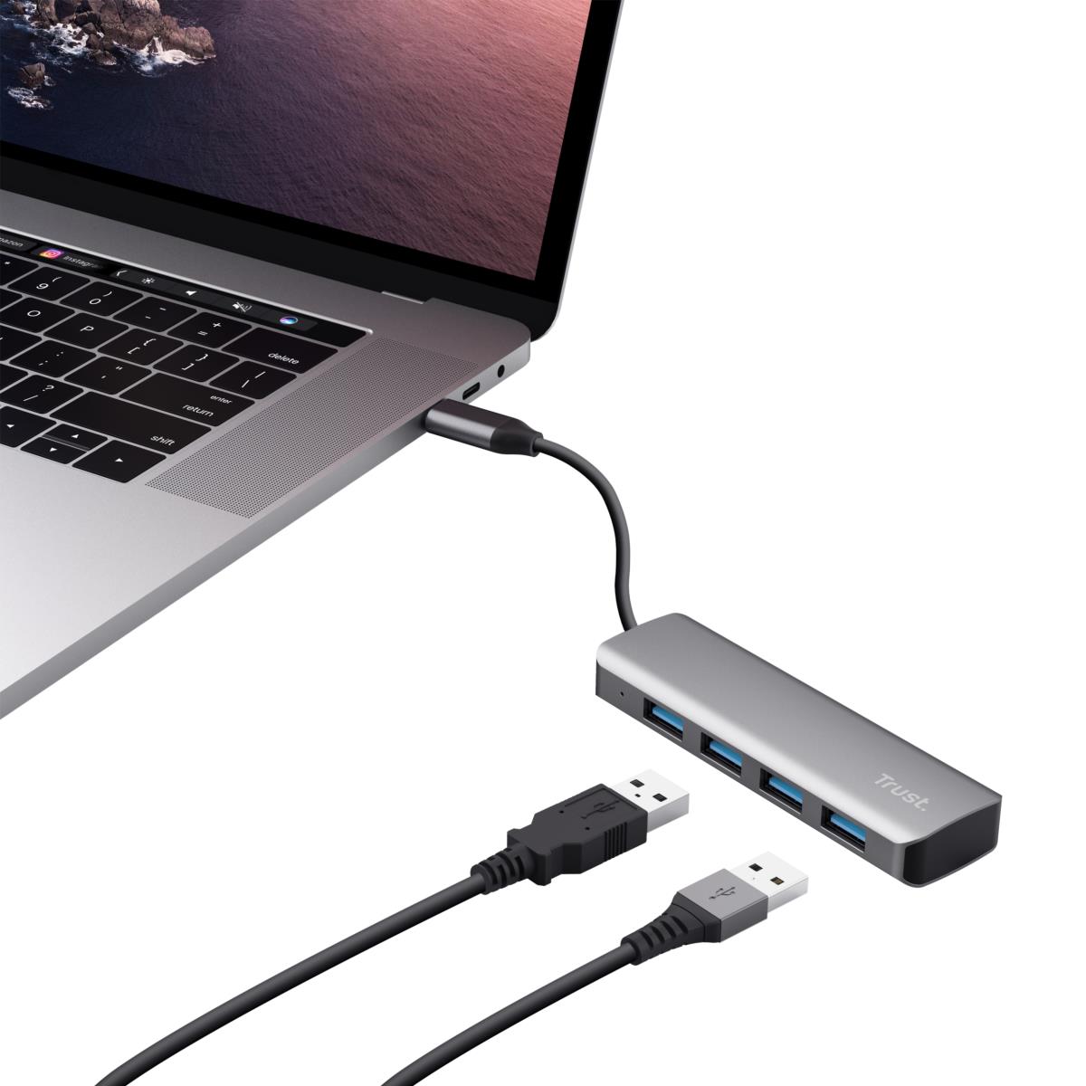 Halyx Hub Aluminium USB-c To 4-port USB-a 3.2