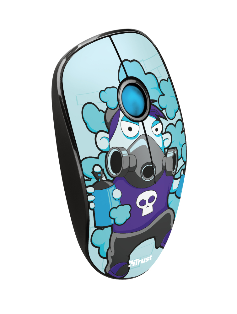Sketch Wireless Silent Click Mouse Blue