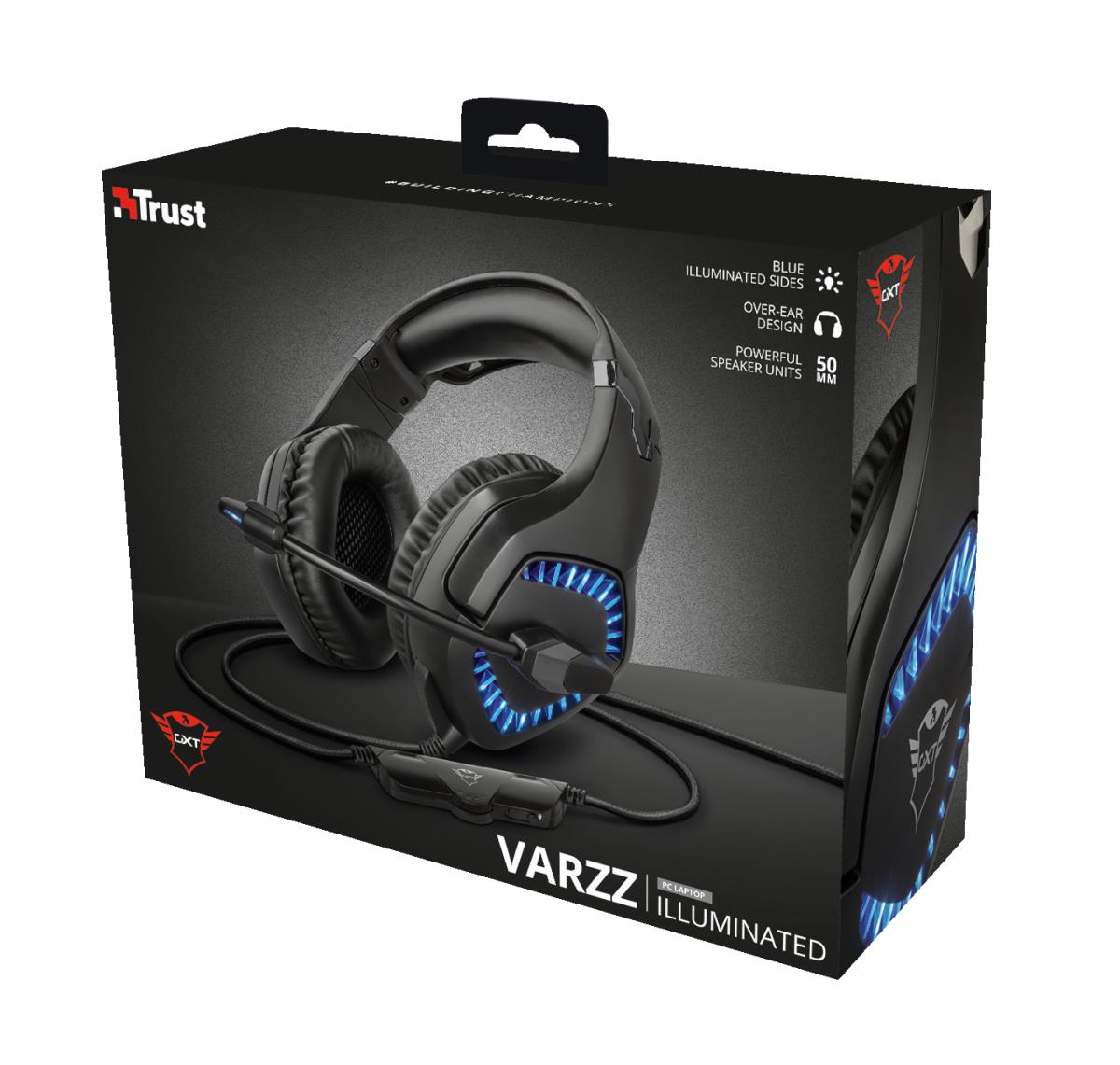 Headset -  Gxt 460 Varzz Illuminated Multiplatform Gaming - stereo 3.5mm - wired