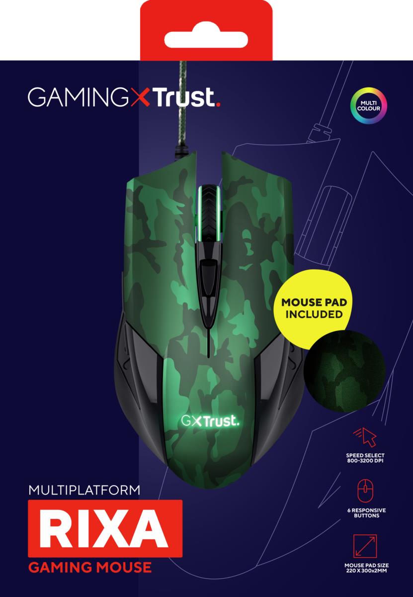 Gxt 781 Rixa Camo Gaming Mouse And Mouse Pad