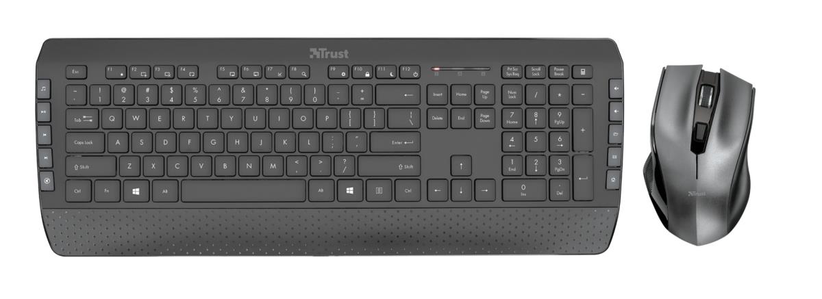 Wireless Keyboard Tecla-2 - Ergornomic - Black - Qwertzu German