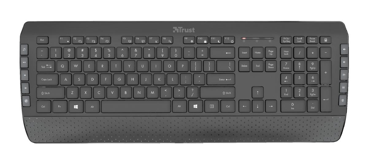 Wireless Keyboard Tecla-2 - Ergornomic - Black - Qwertzu German