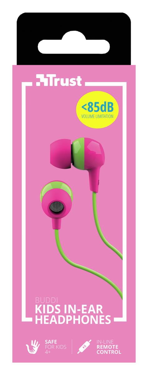 Earphones - Buddi Kids - In Ear 3.5mm - Wired - Pink
