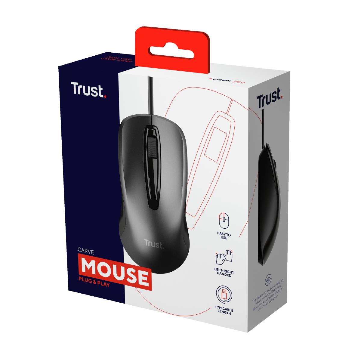 Carve USB Wired Mouse With Warranty 5 Years