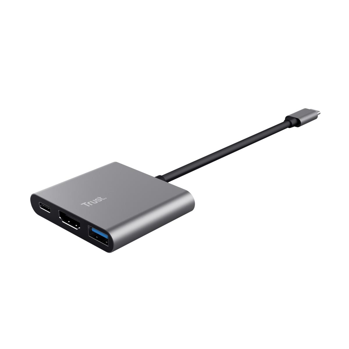 Dalyx Aluminium 3-in-1 USB-c Multi-port Adapter