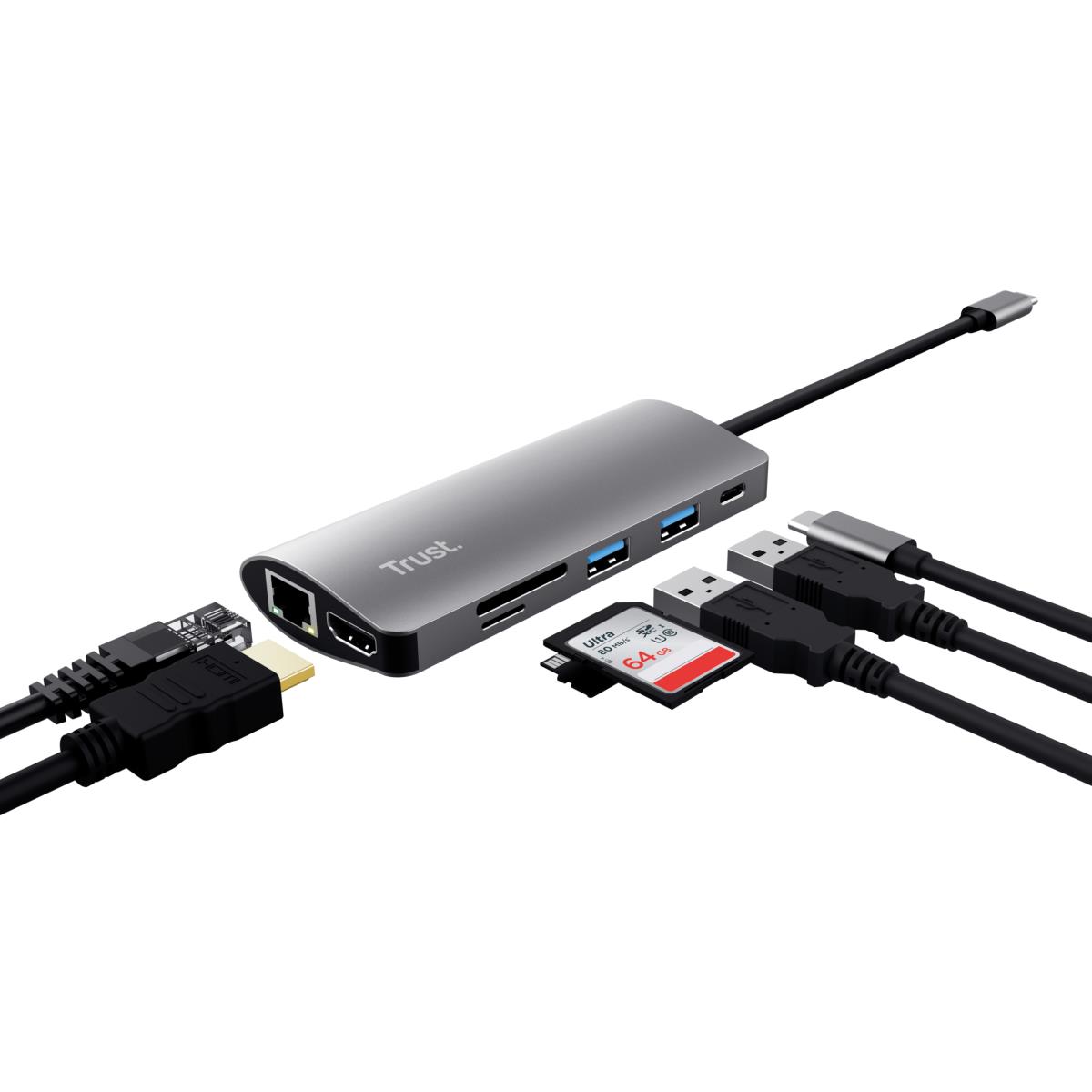 Dalyx 7-in-1 USB-c Multi-port Adapter
