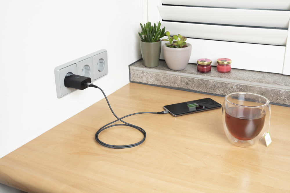Cable Keyla Extra Strong - USB To USB-c - Black - 1m