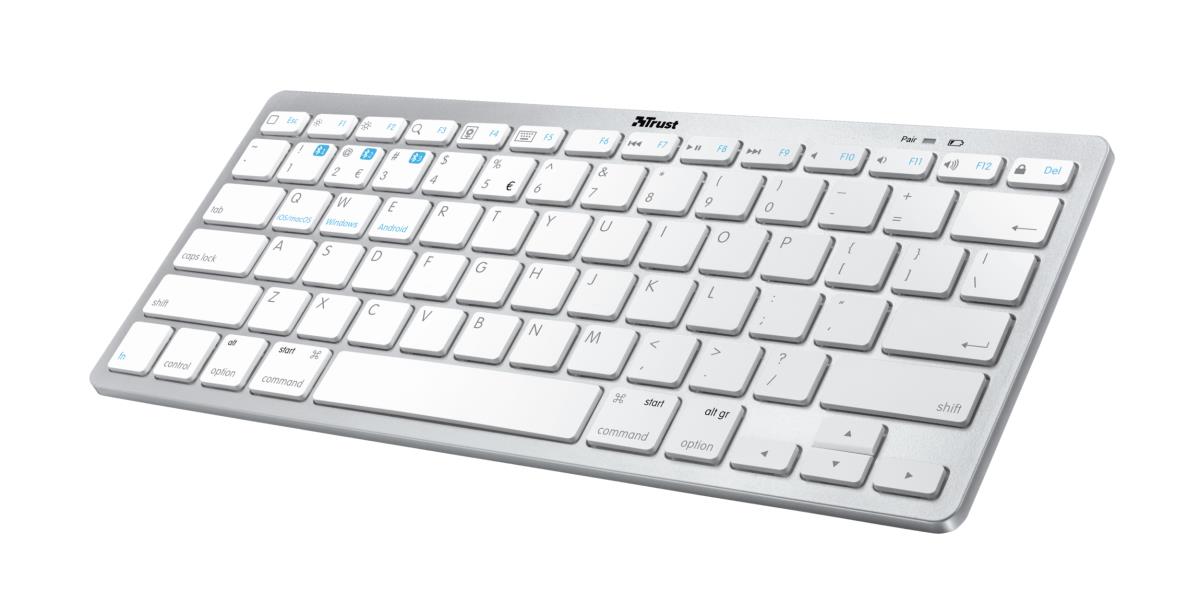 Wireless Keyboard Nado - Bluetooth - White - Qwerty Us / Int'l