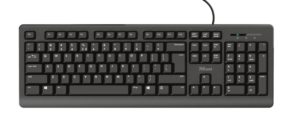 Keyboard Primo - USB - Black - Qwerty Us / Int'l