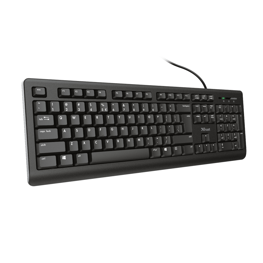 Keyboard Primo - USB - Black - Qwerty Us / Int'l