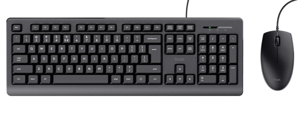 Tkm-250 - Keyboard And Mouse  - USB - Black - Qwerty Us / Int'l