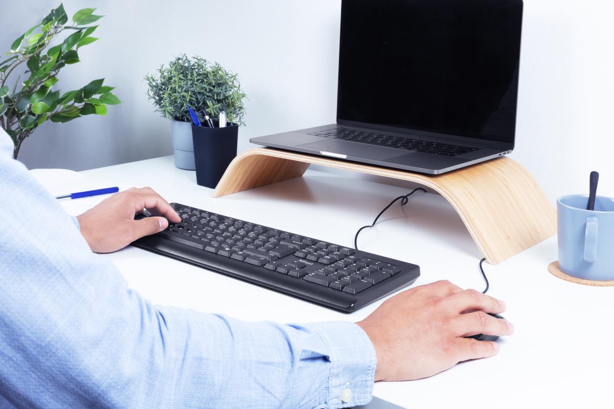 Keyboard Primo - USB - Black - Azerty Belgian And Mouse Set With Warranty 5 Years