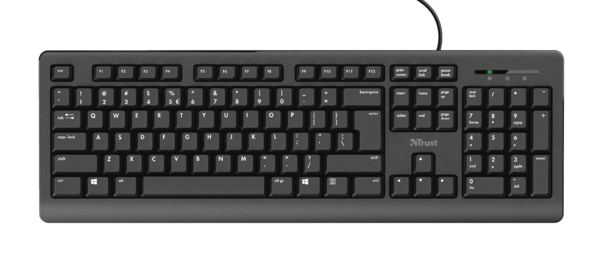 Keyboard Primo - USB - Black - Azerty Belgian With Warranty 5 Yeas