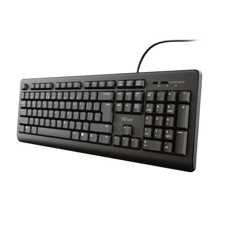 Keyboard Primo - USB - Black - Azerty Belgian With Warranty 5 Yeas