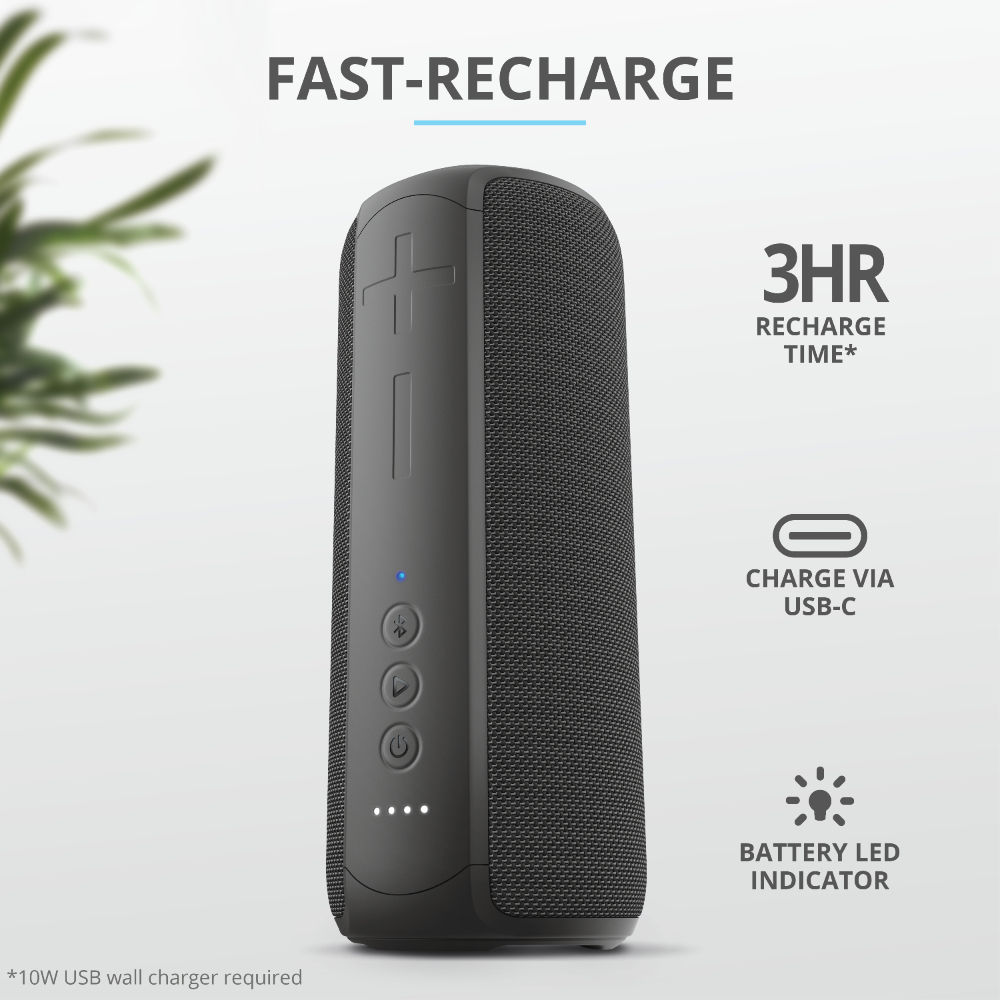 Speaker Caro Max Powerful - Bluetooth - Wireless - Black