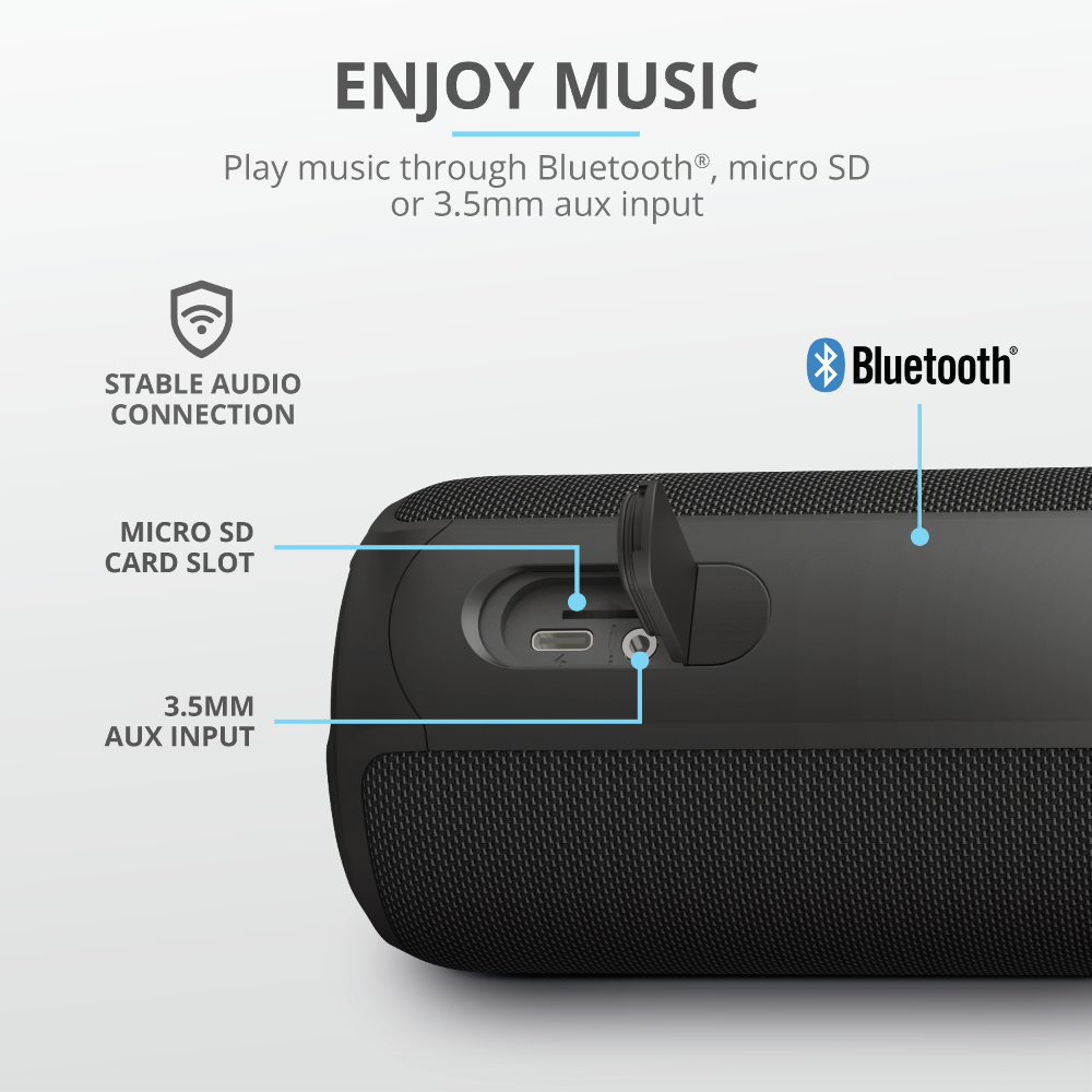 Speaker Caro Max Powerful - Bluetooth - Wireless - Black
