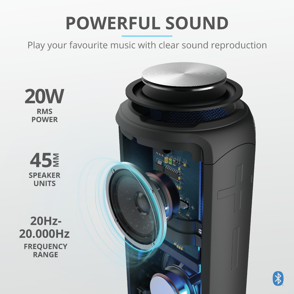 Speaker Caro Max Powerful - Bluetooth - Wireless - Black