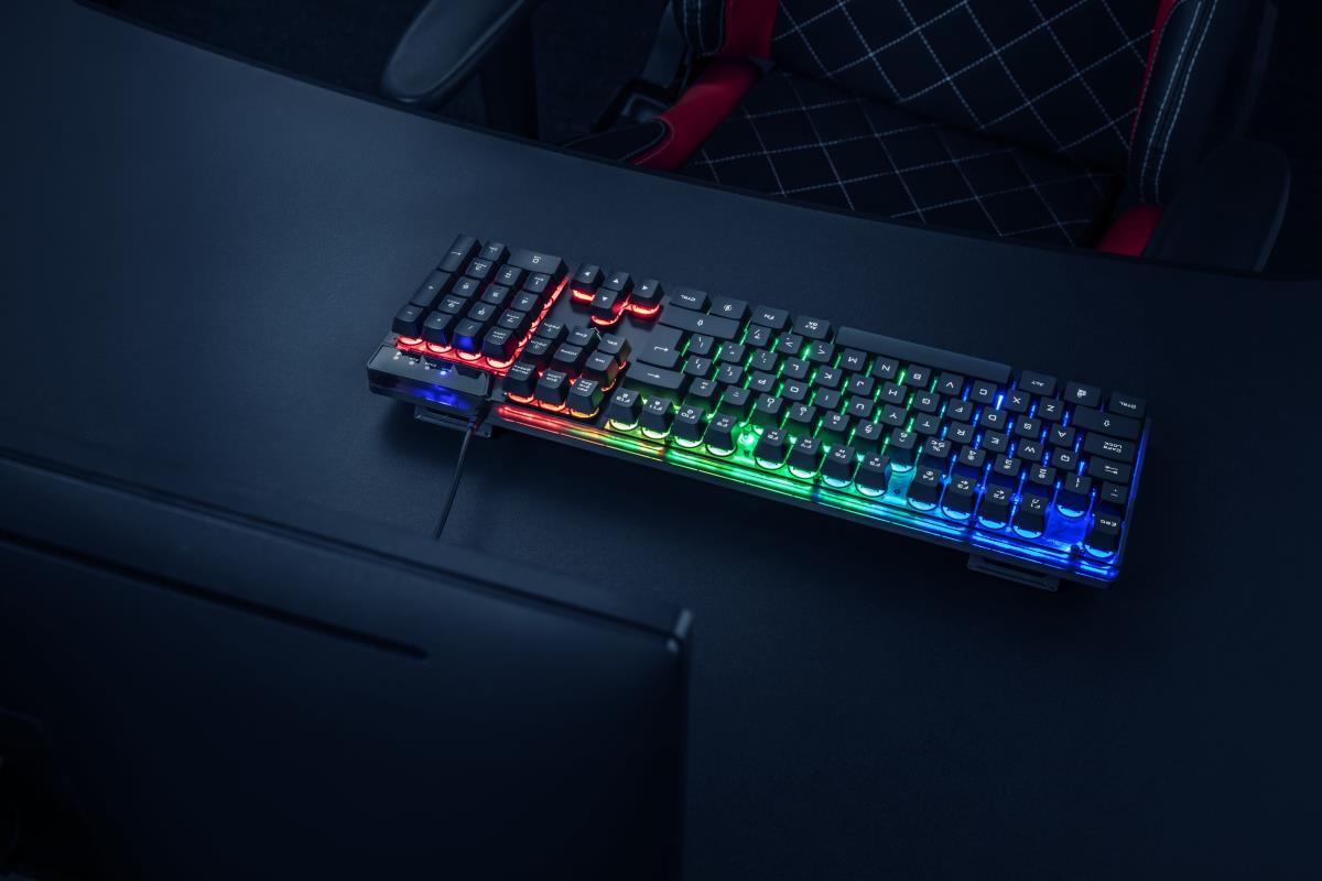 Keyboard Gxt 835 Azor Illuminated - USB - Black - Qwertzu German