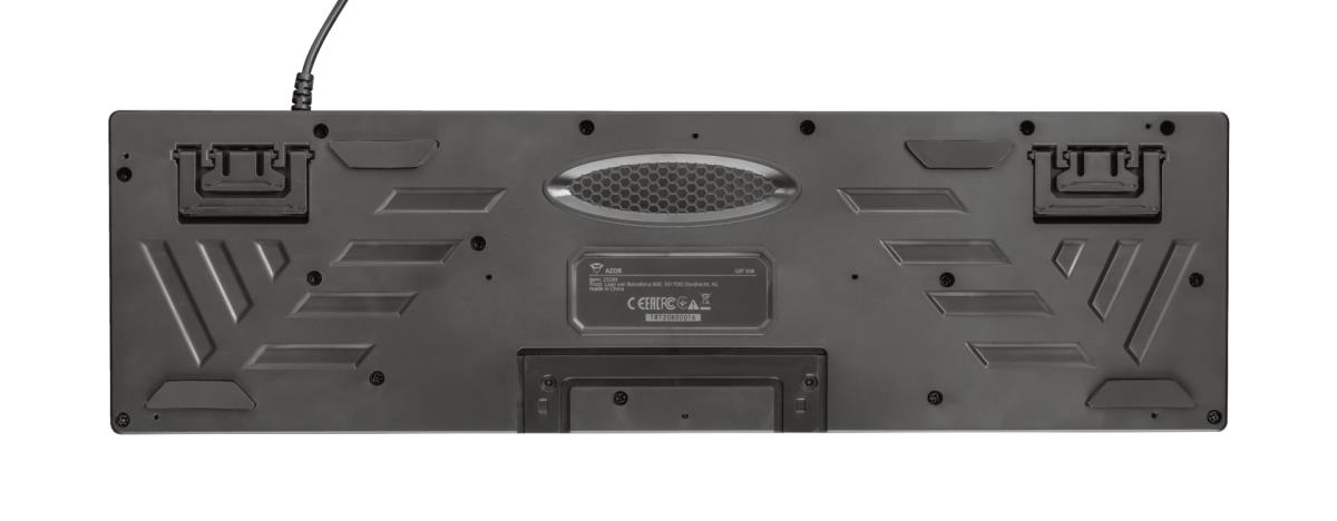 Keyboard Gxt 835 Azor Illuminated - USB - Black - Qwertzu German