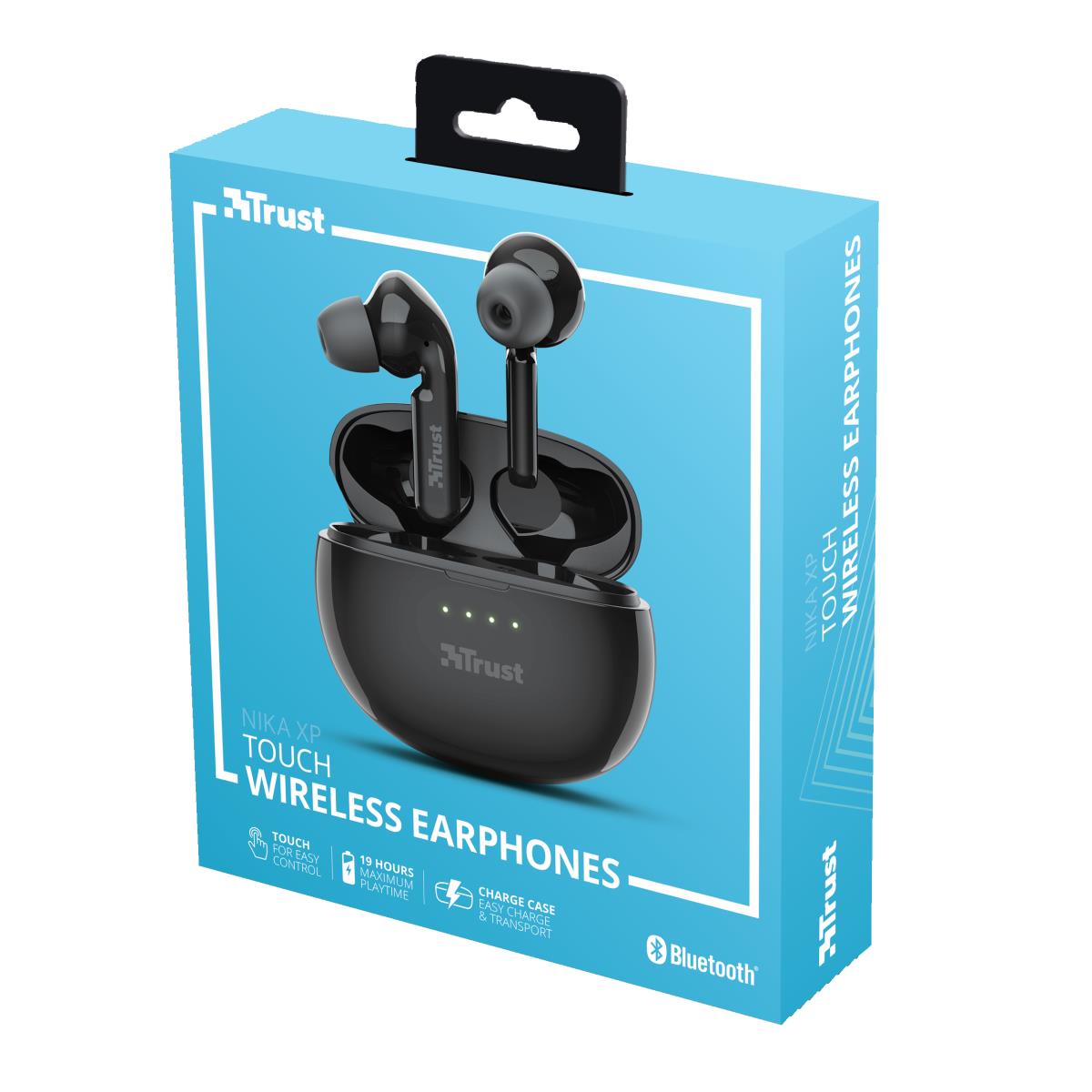 Headphones Nika Touch Xp - Wireless Bluetooth - Black