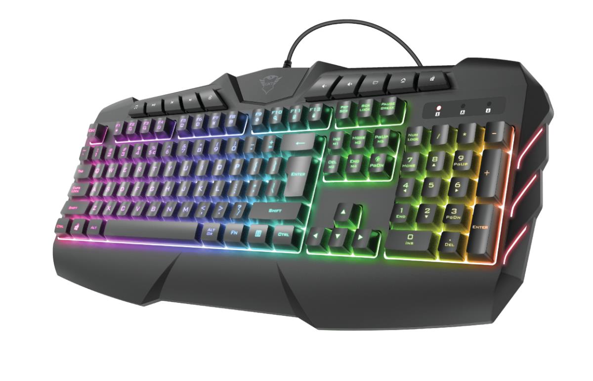 Keyboard Gxt 881 Odyss Semi Mechanical - USB - RGB Black - Azerty Belgian