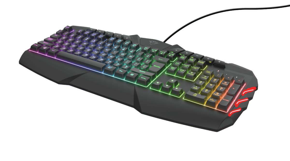 Keyboard Gxt 881 Odyss Semi Mechanical - USB - RGB Black - Azerty Belgian