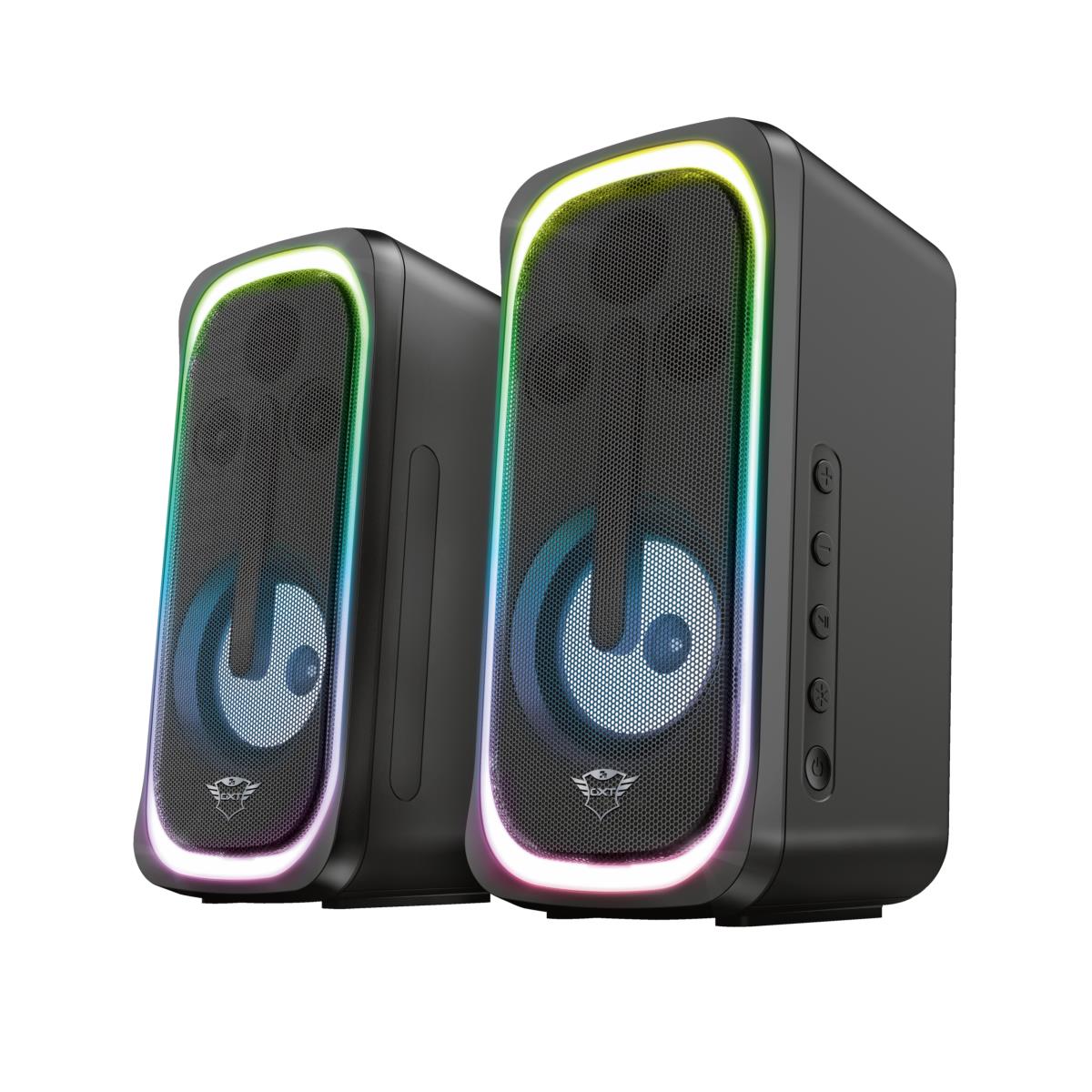 Speaker Gxt 635 Rumax Multiplatform RGB 2.1 - Bluetooth - Wireless - Black