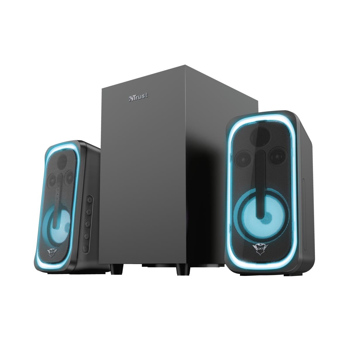 Speaker Gxt 635 Rumax Multiplatform RGB 2.1 - Bluetooth - Wireless - Black