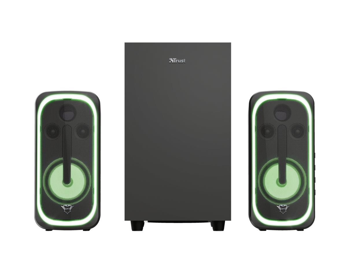Speaker Gxt 635 Rumax Multiplatform RGB 2.1 - Bluetooth - Wireless - Black