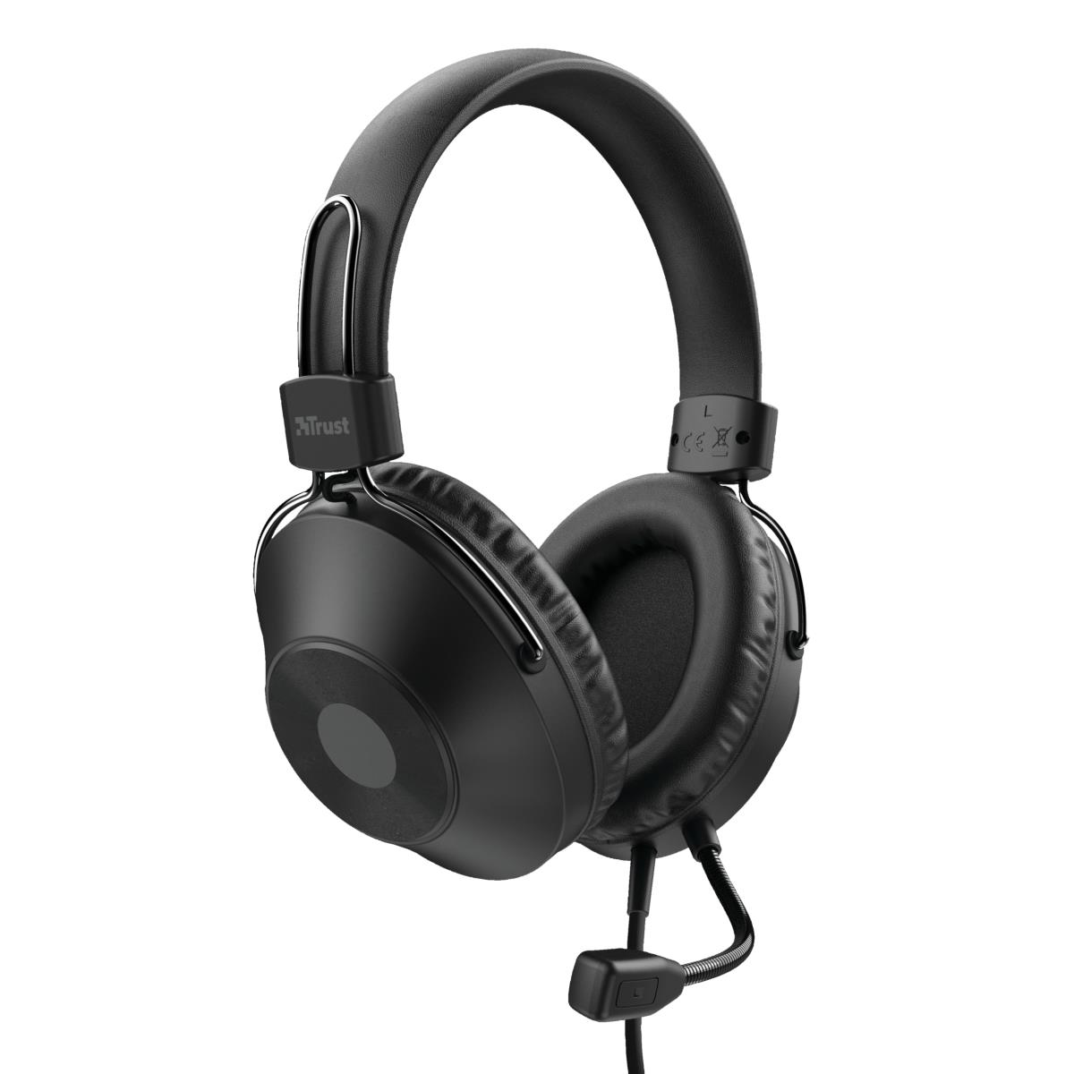 Headset Ozo Over-ear - USB  - Wired - Black