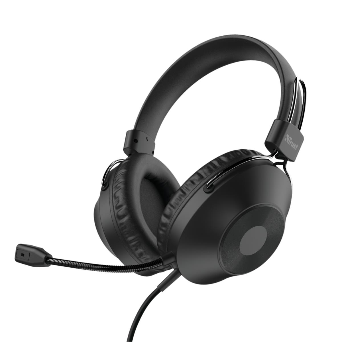 Headset Ozo Over-ear - USB  - Wired - Black