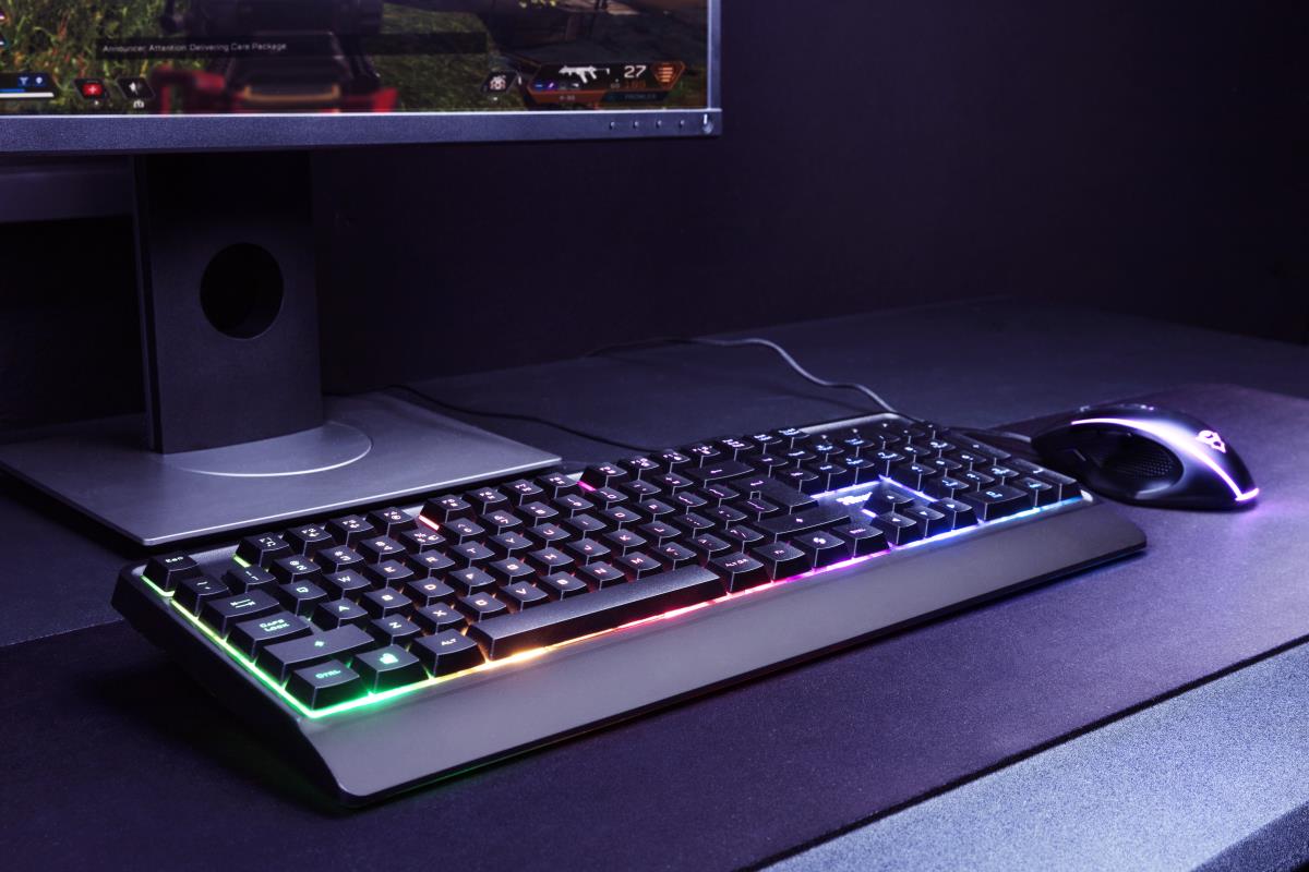 Gaming Keyboard - Ziva Rainbow LED - USB - Azerty Belgian