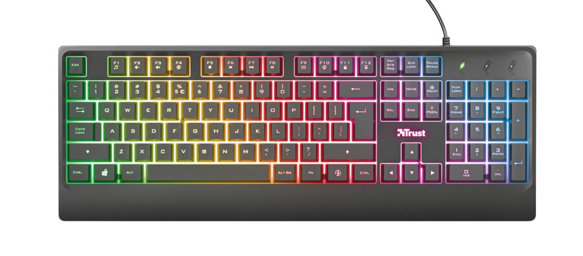 Gaming Keyboard - Ziva Rainbow LED - USB - Azerty Belgian