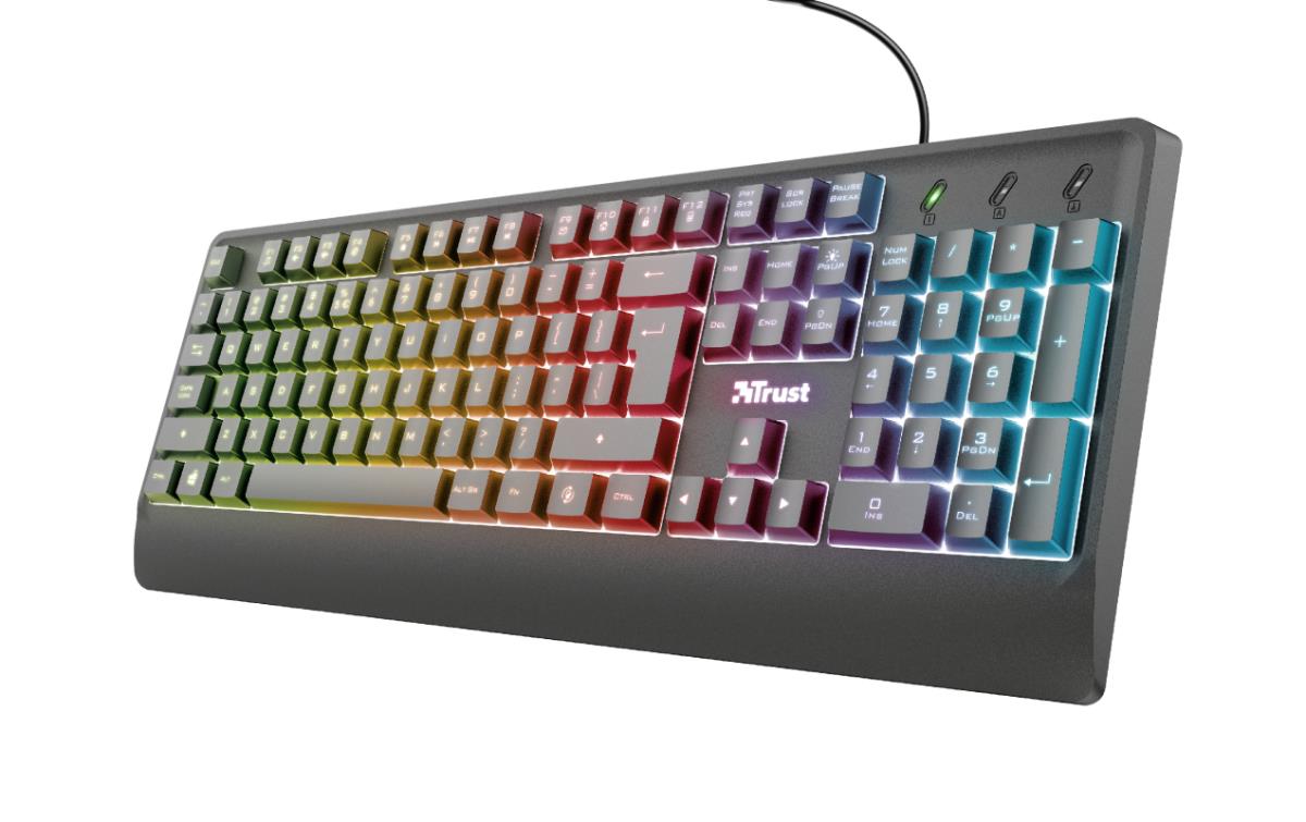 Gaming Keyboard - Ziva Rainbow LED - USB - Azerty Belgian