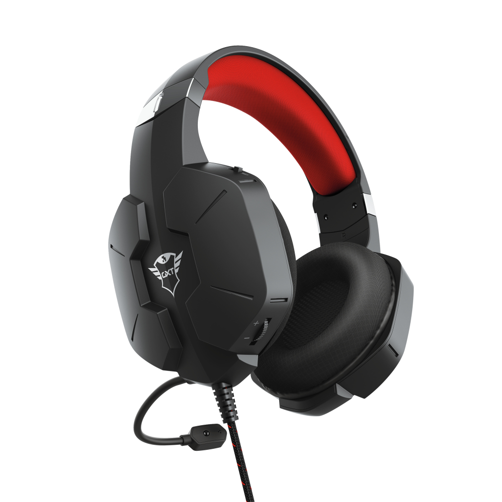 Headset -  Gxt 323 Carus Gaming - Stereo 3.5mm - Wired - Black