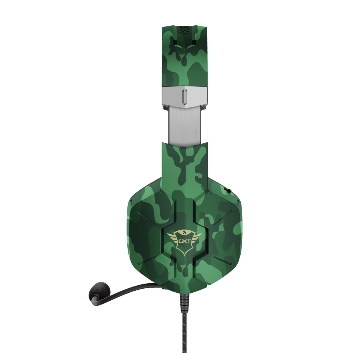 Headset - Gxt 323c Carus Gaming - Stereo 3.5mm - Wired - Jungle Camo