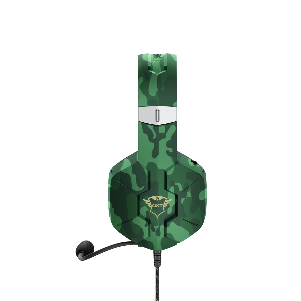 Headset - Gxt 323c Carus Gaming - Stereo 3.5mm - Wired - Jungle Camo