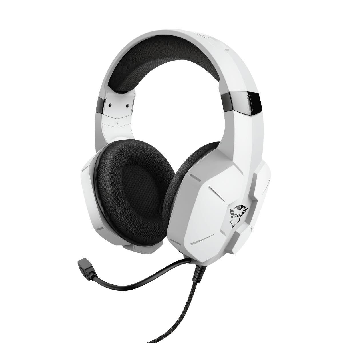 Headset - Gxt 323w Carus Gaming - Stereo 3.5mm - Wired - White For Ps5