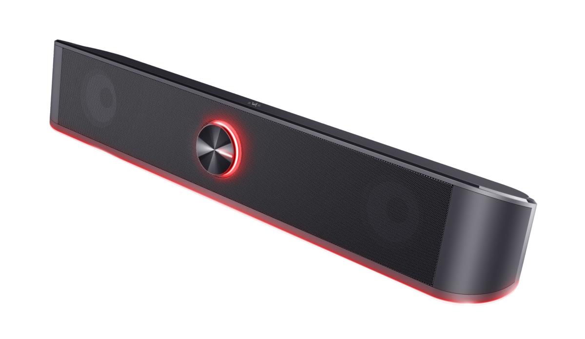 Soundbar - Gxt 619 Thorne RGB Illuminated - USB - 3.5mm - Wired - Black