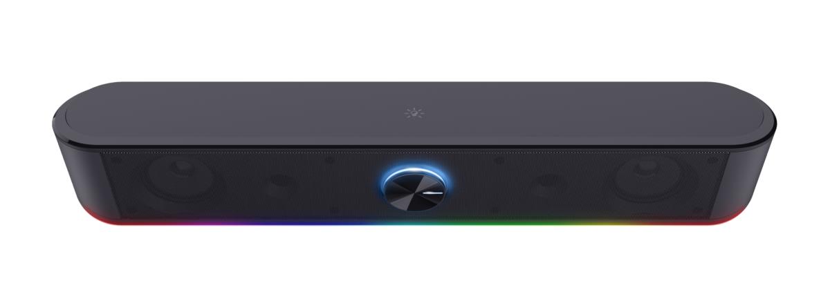 Soundbar - Gxt 619 Thorne RGB Illuminated - USB - 3.5mm - Wired - Black