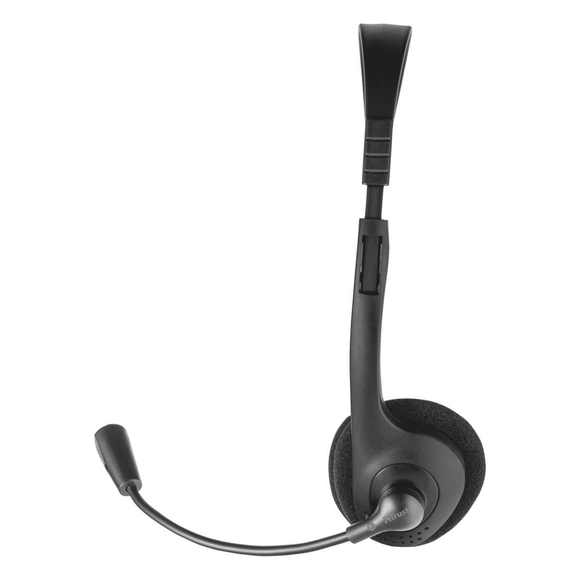 Headset Hs-100 Chat - 3.5mm - Wired - Black