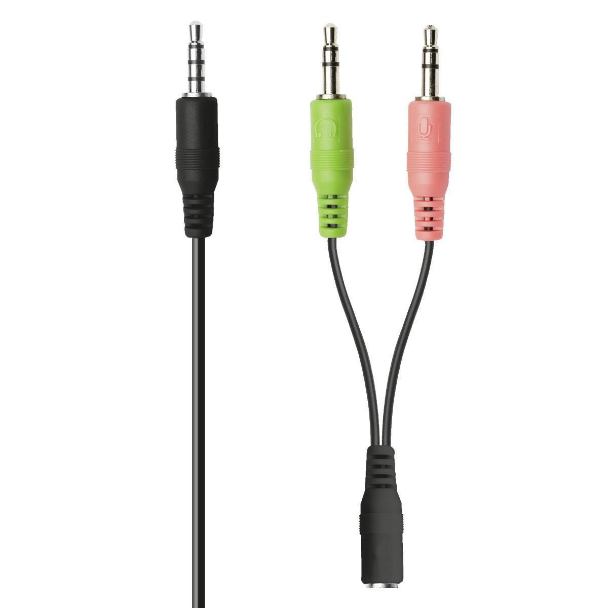 Headset Hs-100 Chat - 3.5mm - Wired - Black
