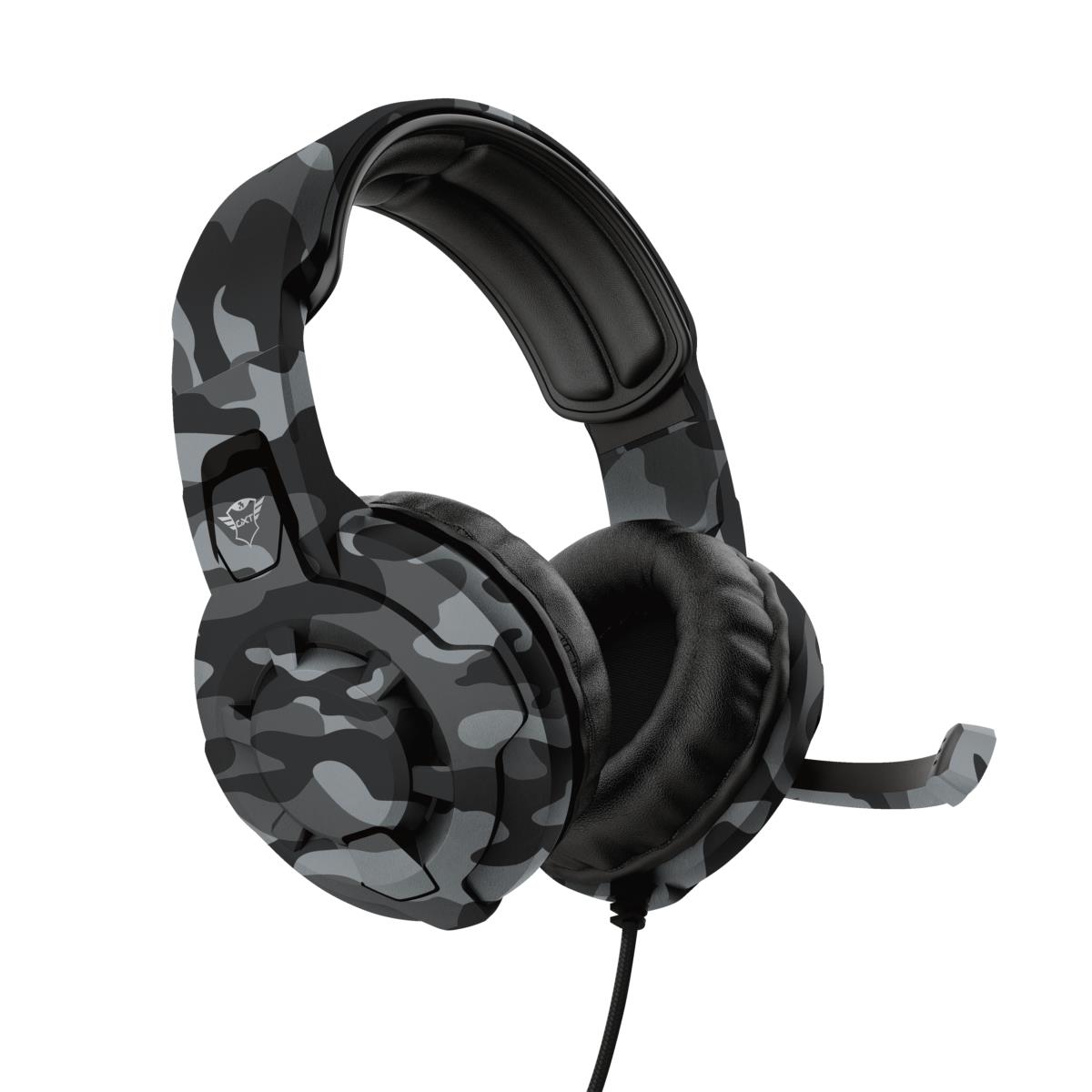 Headset -  Gxt 411k Radius Gaming - Stereo 3.5mm - Wired - Black Camo