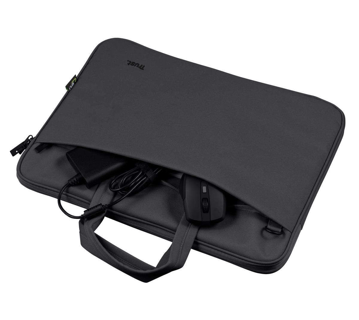 Bologna Slim Laptop Bag For 16in Eco Laptops Black With 5 Years Warranty