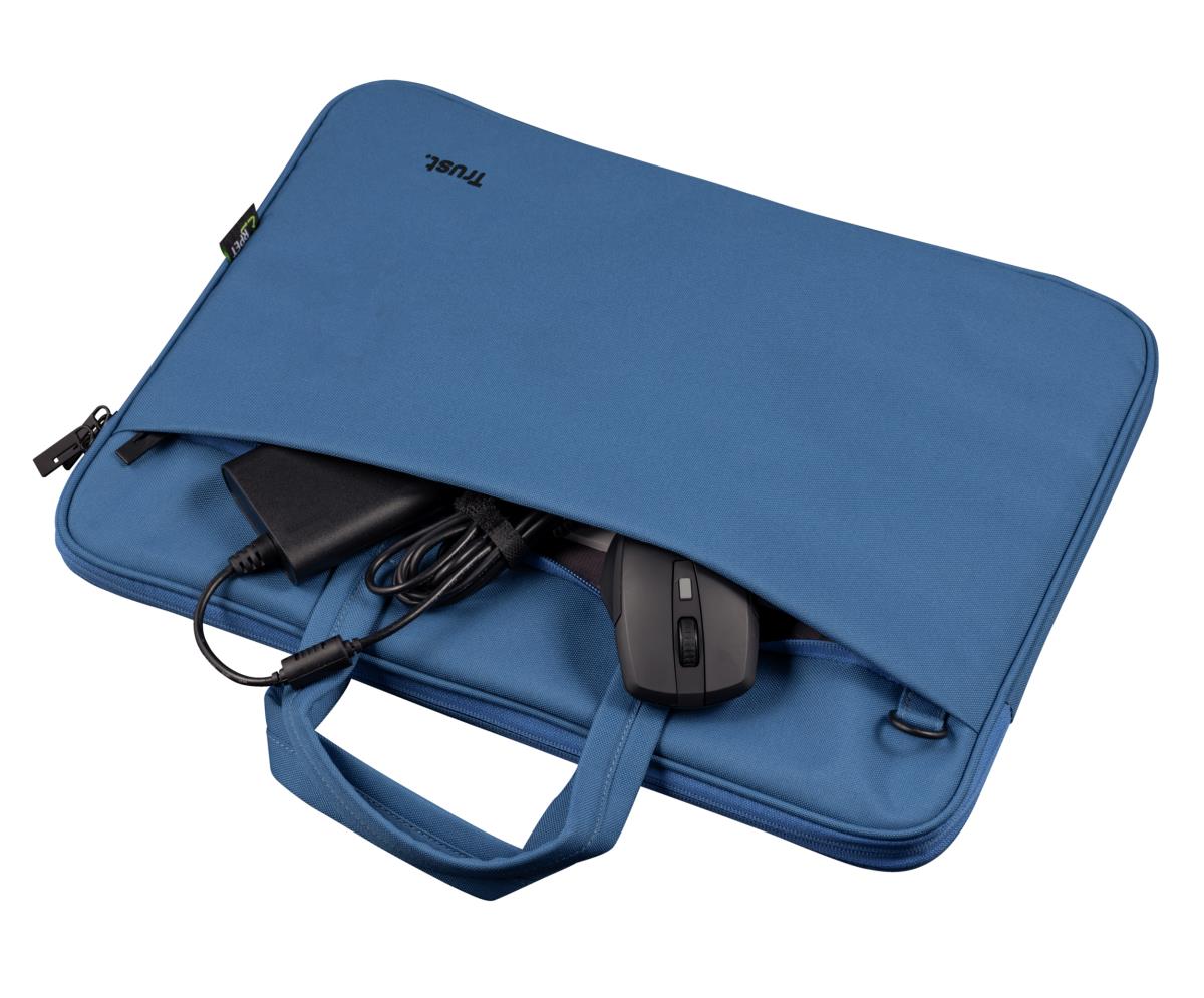 Bologna Slim Laptop Bag For 16in Eco Laptops Blue With 5 Years Warranty