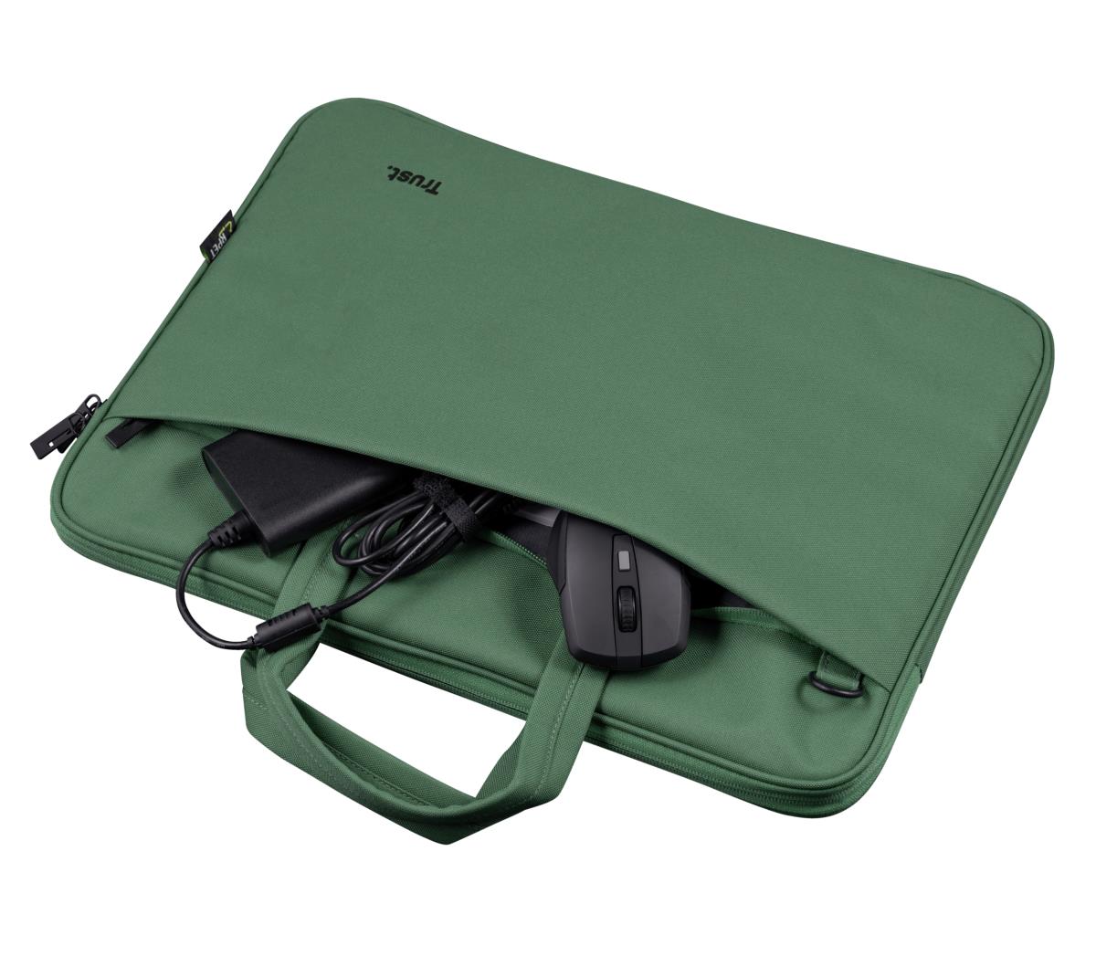 Bologna Slim Laptop Bag For 16in Eco Laptops Green