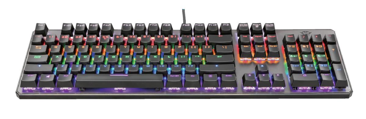 Keyboard Gxt 865 Asta Semi Mechanical - USB - Black - Qwertzu German